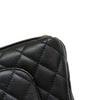 Coco Handle Clutch With Chain Mini Caviar Black GHW