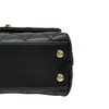 Coco Handle Clutch With Chain Mini Caviar Black GHW