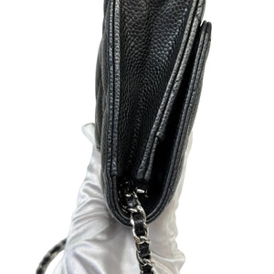 Wallet on Chain WOC Caviar Quilted Black SHW