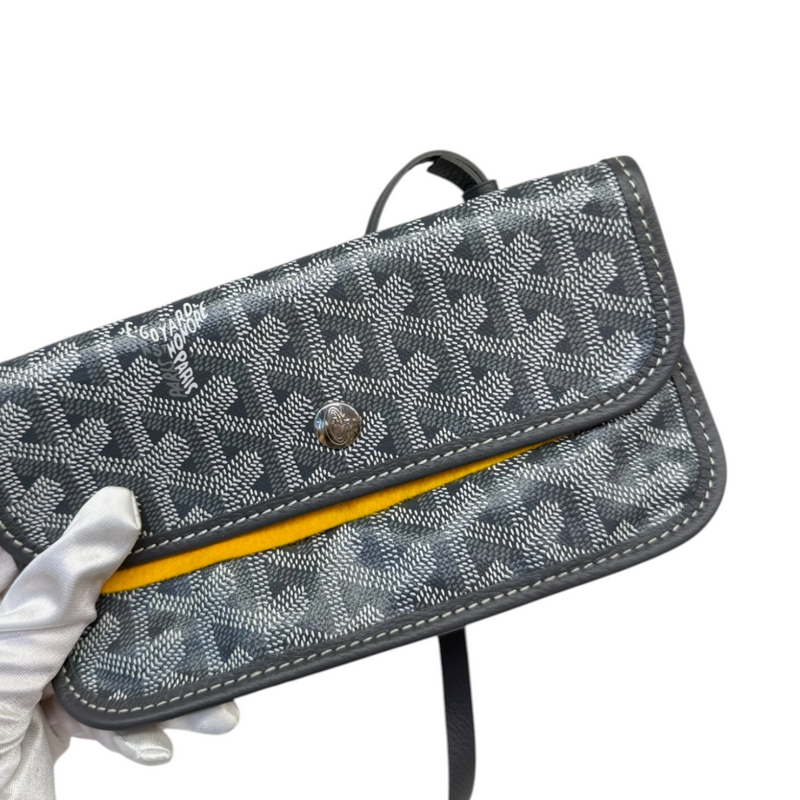 Saint Louis PM Goyardine Canvas Grey SHW