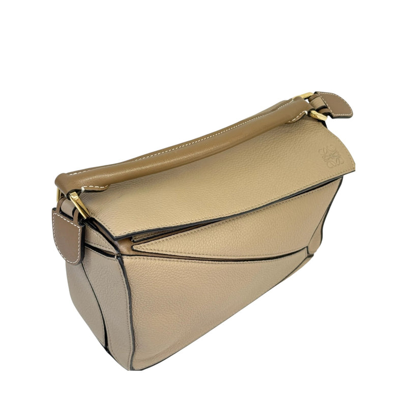 Puzzle Bag Small Grained Calfskin Sand GHW