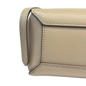 Belt Bag Pico Grained Calfskin Light Taupe GHW