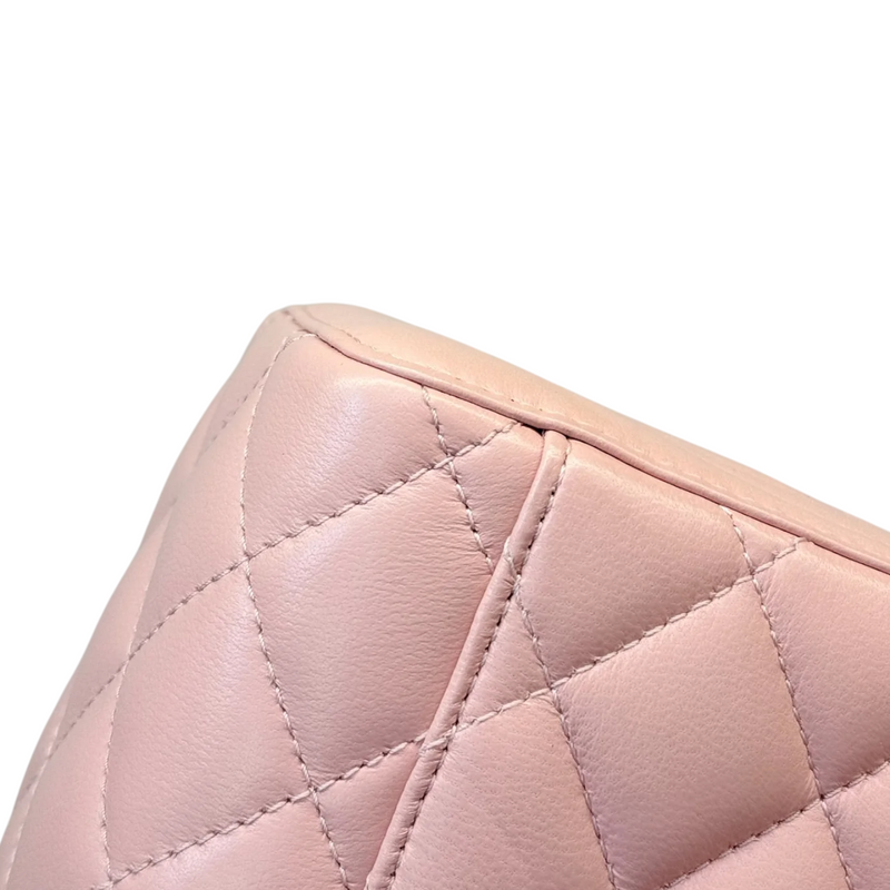 Vanity Case With Chain Sweet Camellia Small Lambskin Pink GHW