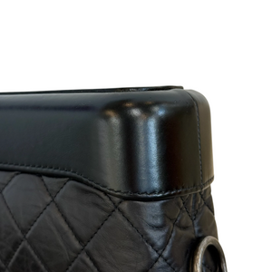 Gabrielle Hobo Small Aged Calfskin Quilted Black MHW