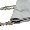 Small Shiny Calfskin Quilted Light Grey GHW
