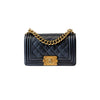 Medium Tri-Color Lady Dior Purple Python Sides SHW