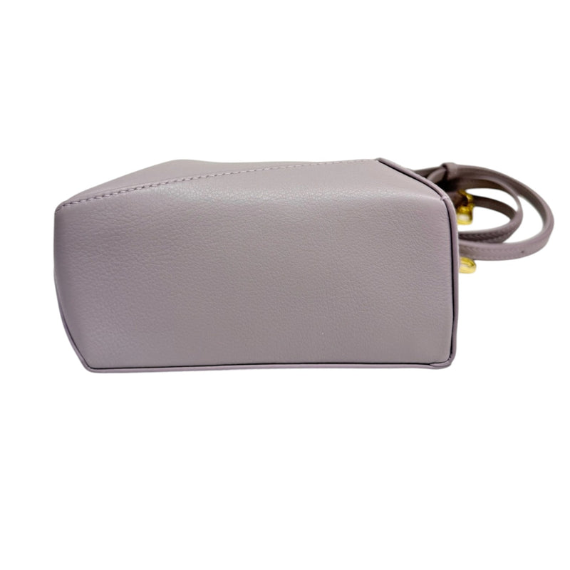 Puzzle Edge Mini Calfskin Quilted Purple GHW