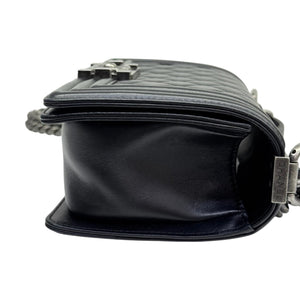 Boy Flap Small Calfskin Quilted Black RHW