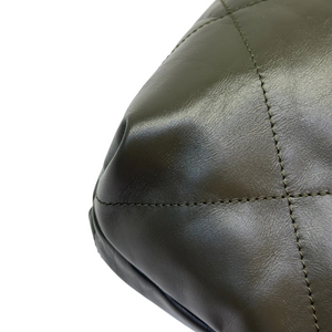 22 Medium Shiny Calfskin Quilted Green SHW