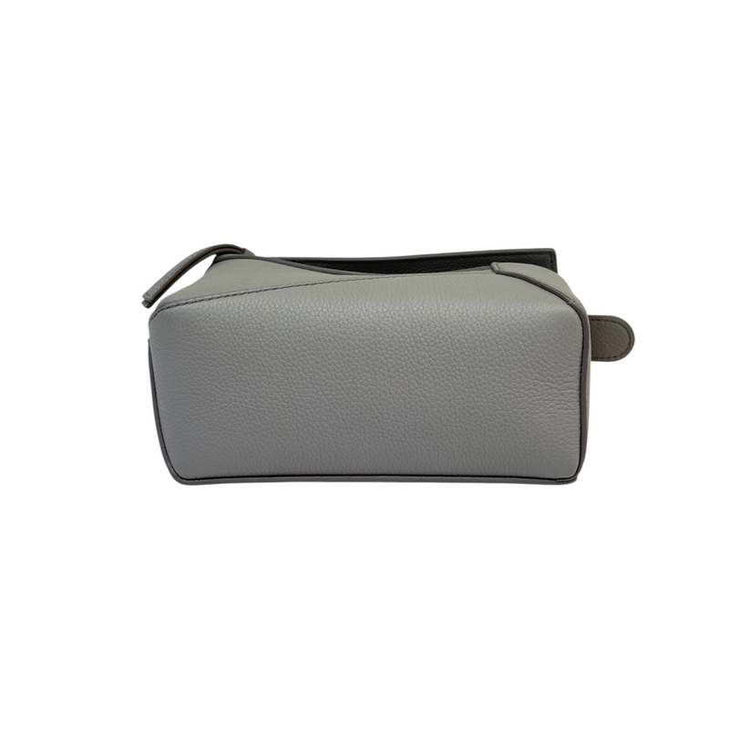 Puzzle Mini Calfskin Quilted Grey SHW