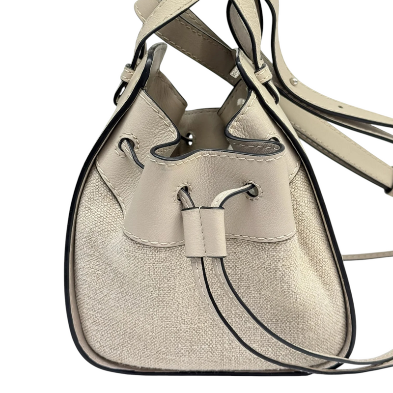 Hammock Mini Shoulder Grained Calfskin Sand SHW
