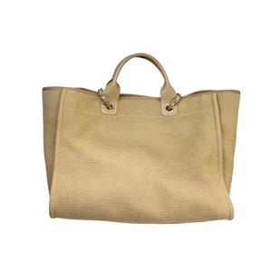 Deauville Tote Medium Mixed Fibers Beige LGHW