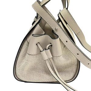 Hammock Mini Shoulder Grained Calfskin Sand SHW