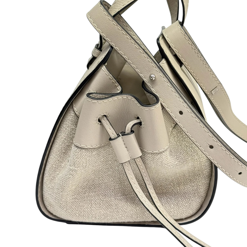 Hammock Mini Shoulder Grained Calfskin Sand SHW