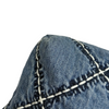 22 Medium Denim Quilted Stitched Blue SHW