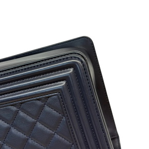 Boy Flap Medium Lambskin Quilted Dark Blue GHW