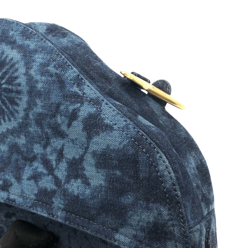 Saddle Bag Tie Die Denim Medium GHW