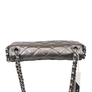 Mettalic Chain Around Medium Flap Silver RHW