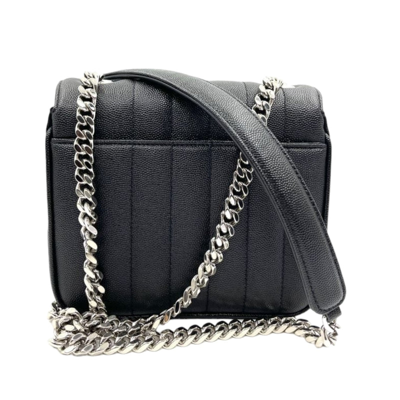 Vicky Chain Small Monogram Black SHW