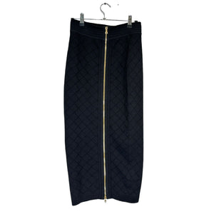 Bandage Zipper Skirt Black Size 38