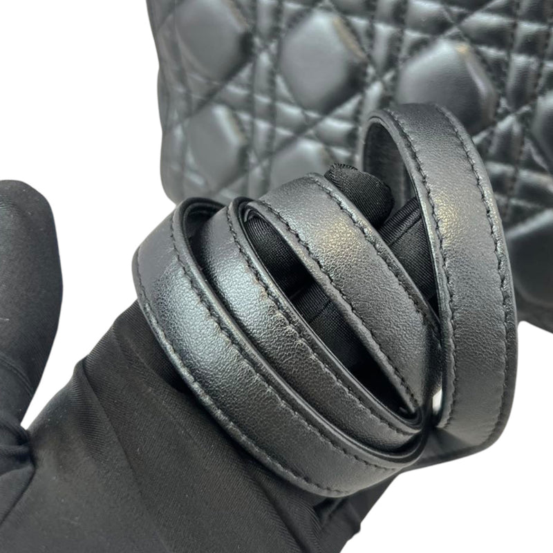 Classic Lambskin Medium Lady Dior Black SHW