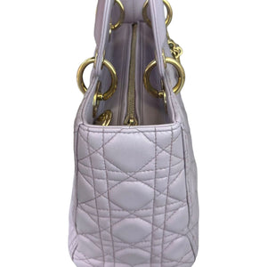 Lambskin Lady Dior Medium Lilac GHW