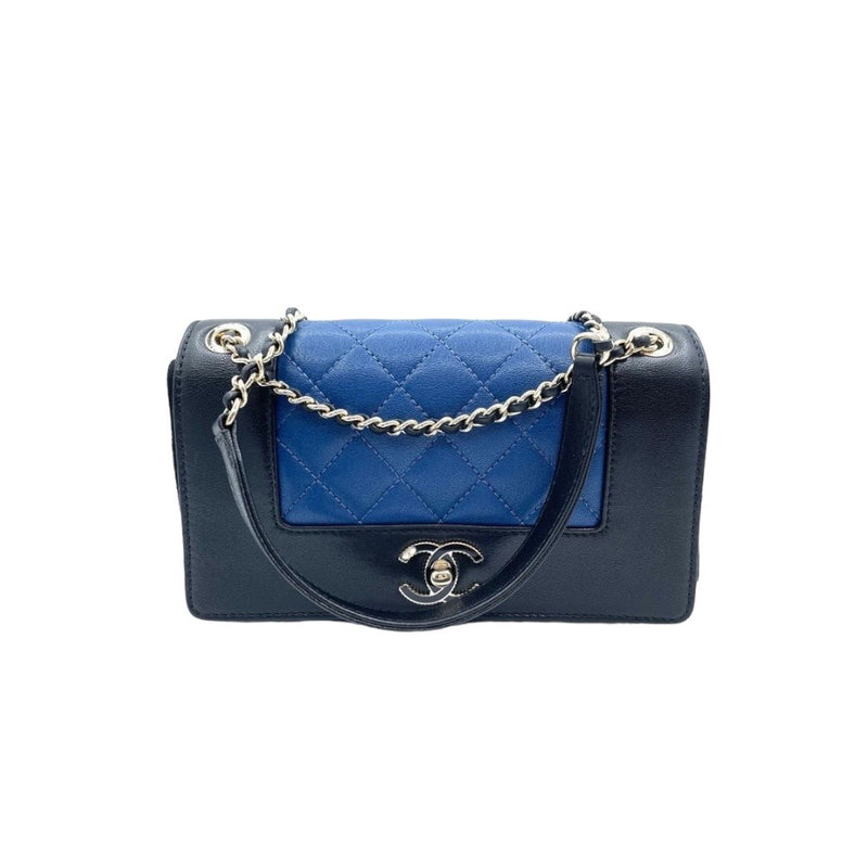 Chanel Sheepskin Quilted Mademoiselle Vintage Zip Around Wallet Black