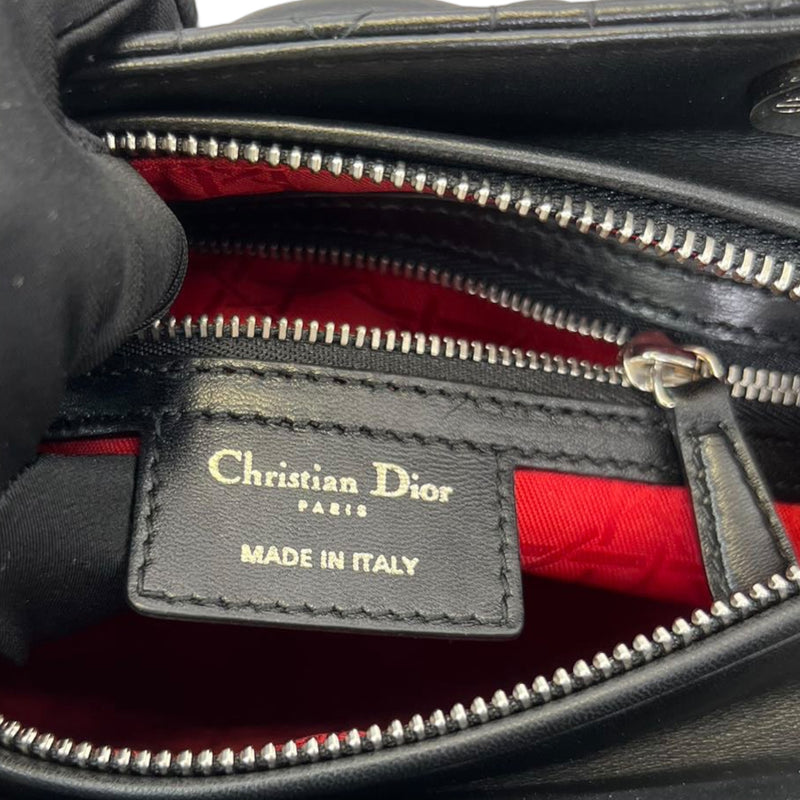 Classic Lambskin Medium Lady Dior Black SHW