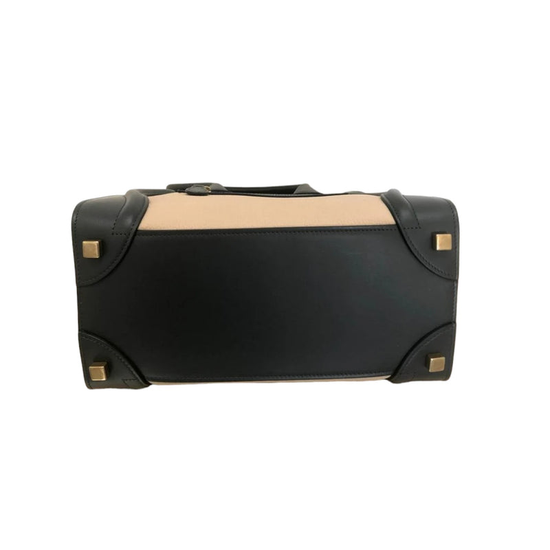 Micro Luggage Tote Grained Calfskin Tri-Color GHW