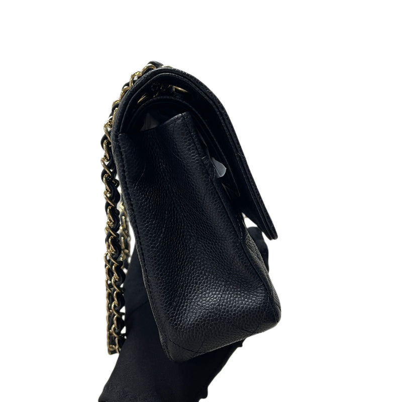 Classic Double Flap Caviar Medium Black GHW