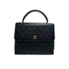 Jumbo Double Flap Caviar Quilted Black SHW