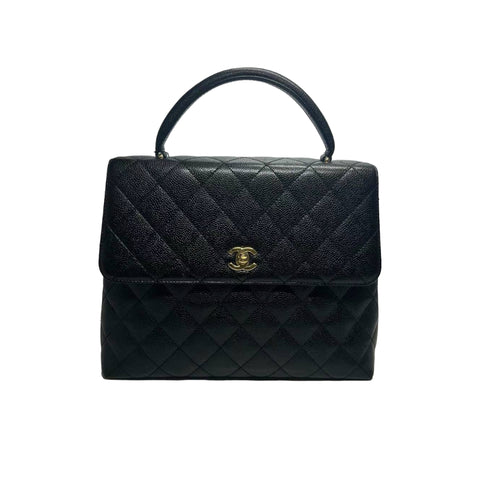 19 Flap Small Tweed Quilted Black Ecru White MHW