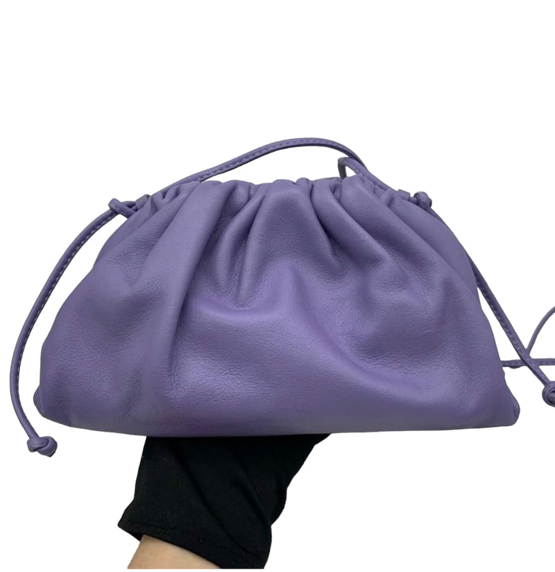 Mini Pouch Leather Purple