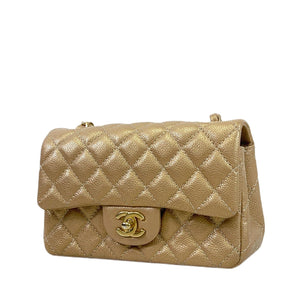 Mini 15C Rectangle Caviar Gold GHW