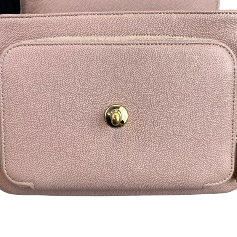 Medium Business Affinity Flap Caviar Pink LGHW