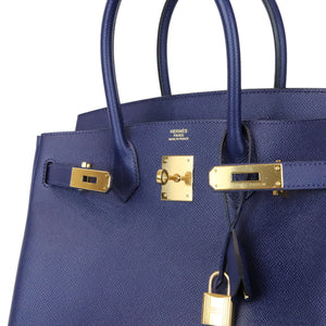 Birkin 30 Epsom Blue Nuit GHW