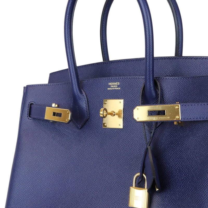 Hermès Birkin 30 Bag Blue Electrique GHW