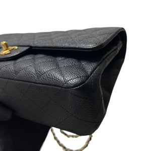 Classic Double Flap Caviar Medium Black GHW