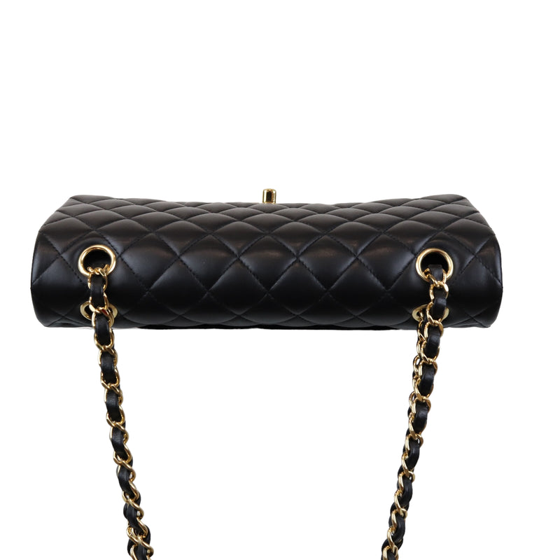Classic Flap Medium M/L Lambskin Black GHW