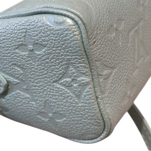 Nano Speedy Empreinte Monogram Turquoise Blue SHW