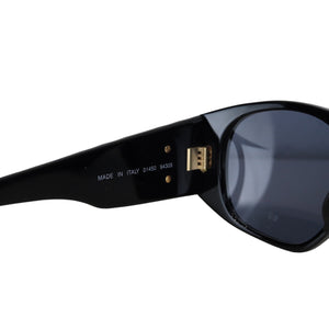 Quilted Sunglasses Black GHW