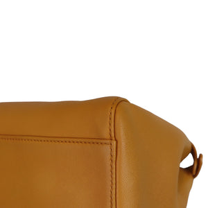 Mini Peekaboo Smooth Leather Satchel Mustard Yellow SHW