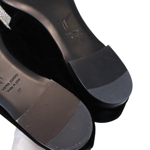 Dalila Loafer with Crystal Embellishing Black Size 37
