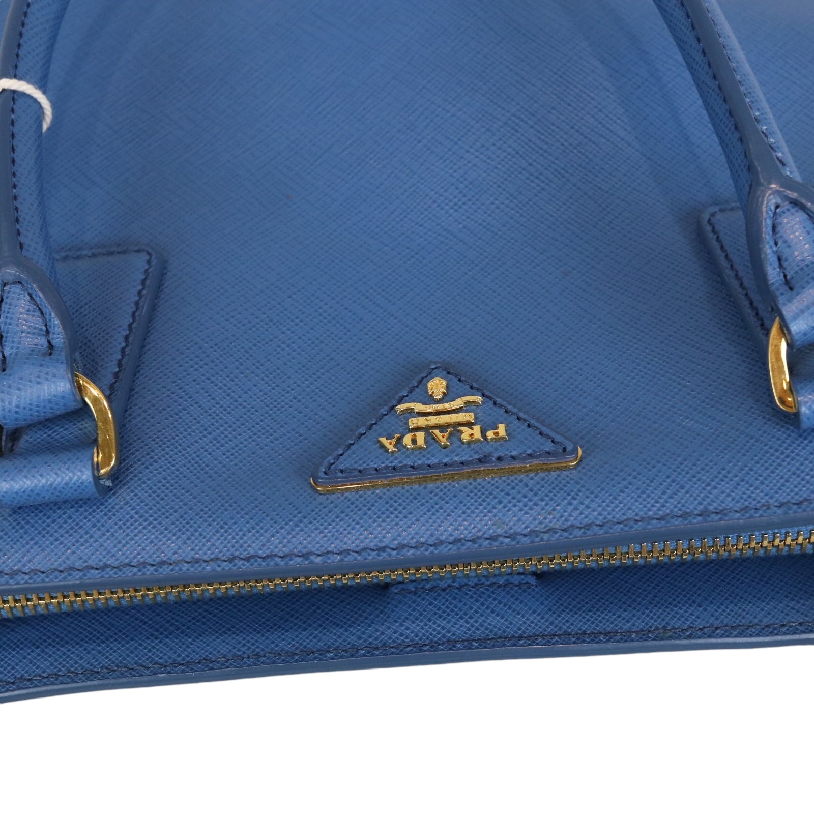Prada Saffiano Lux Galleria Double Zip Tote Blue GHW – Bag Prada Saffiano Lux Galleria Double Zip Tote Blue GHW – Bag