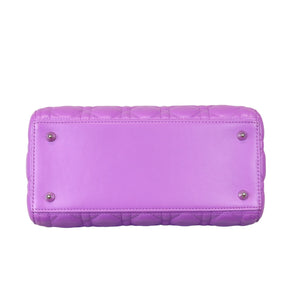 Medium Lady Dior Lambskin Purple SHW