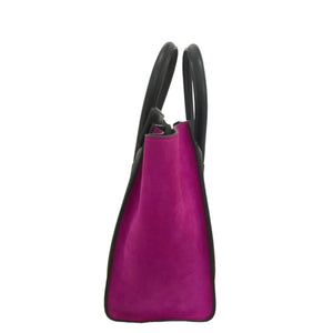 Micro Luggage Tote Grained Calfskin Tri-Color GHW