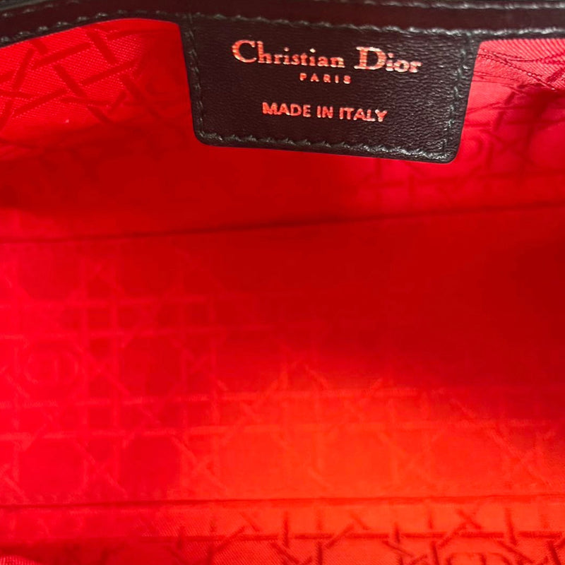 Classic Lambskin Medium Lady Dior Black SHW