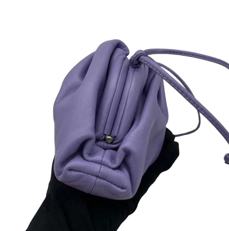 Mini Pouch Leather Purple