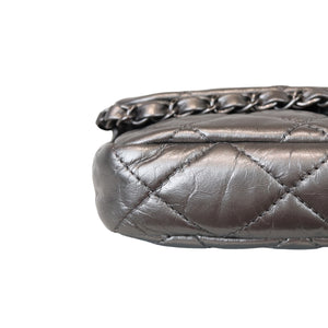 Mettalic Chain Around Medium Flap Silver RHW