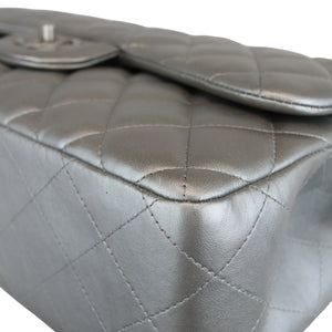 Jumbo Classic Double Flap Lambskin Silver SHW